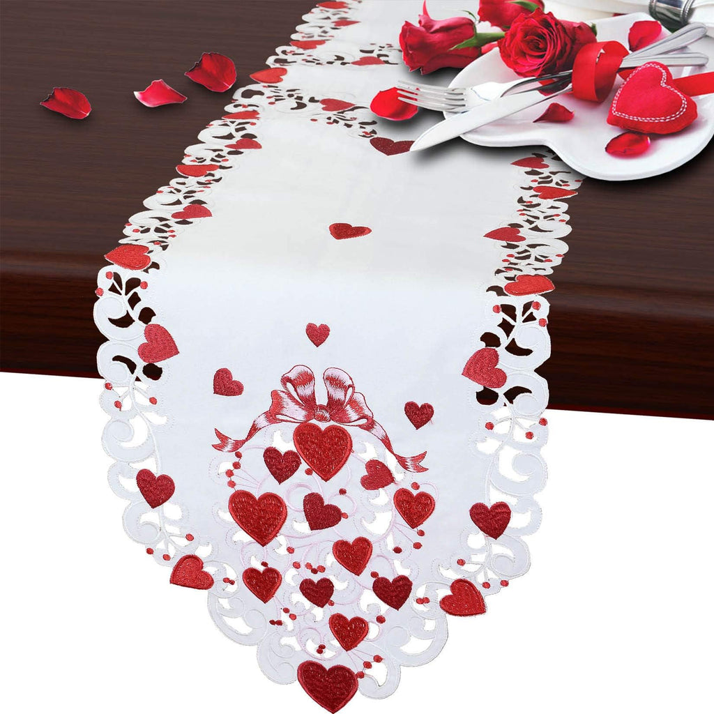 Embroidered Table Runner, 35.6 × 88.9 cm