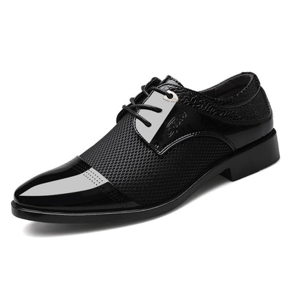 Men's Patent Leather Business Casual Shoes