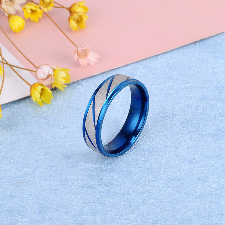 Double Bevel Stainless Steel Ring for Men and Women