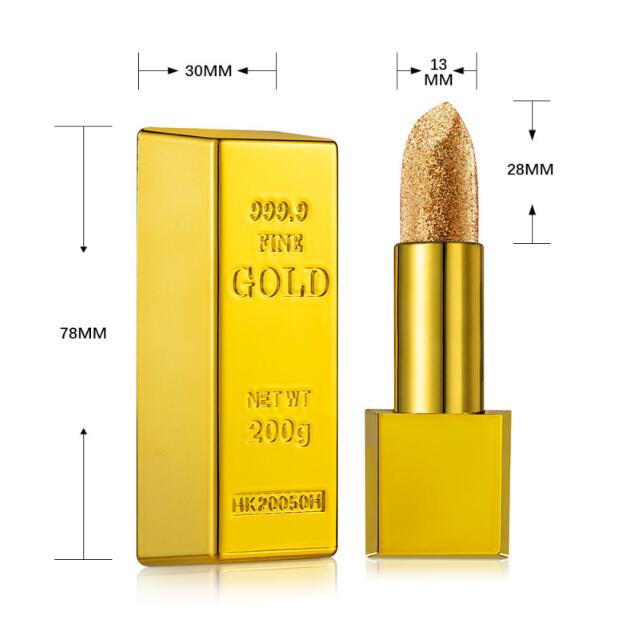 Glitter Lipstick – Moisturising Velvet Matte & Shiny Lip Colour, 6 Shades