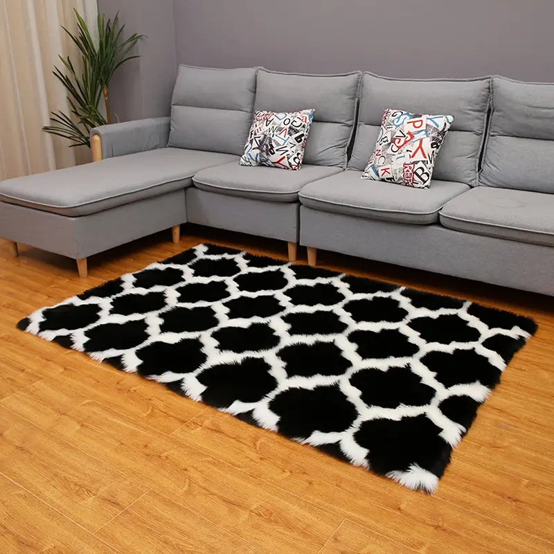 Weicher Hochflorteppich für Wohnzimmer-Heimdekoration 50x80cm