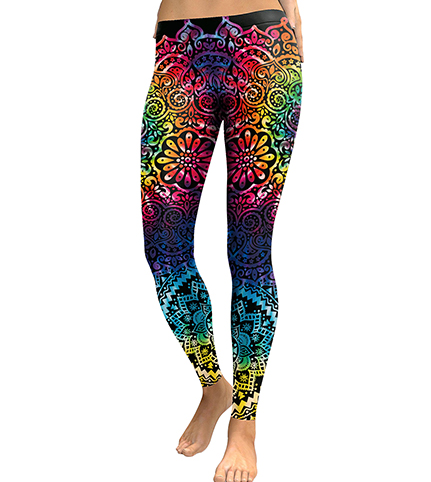 Women's Printed 7/8-Length Stretch Leggings