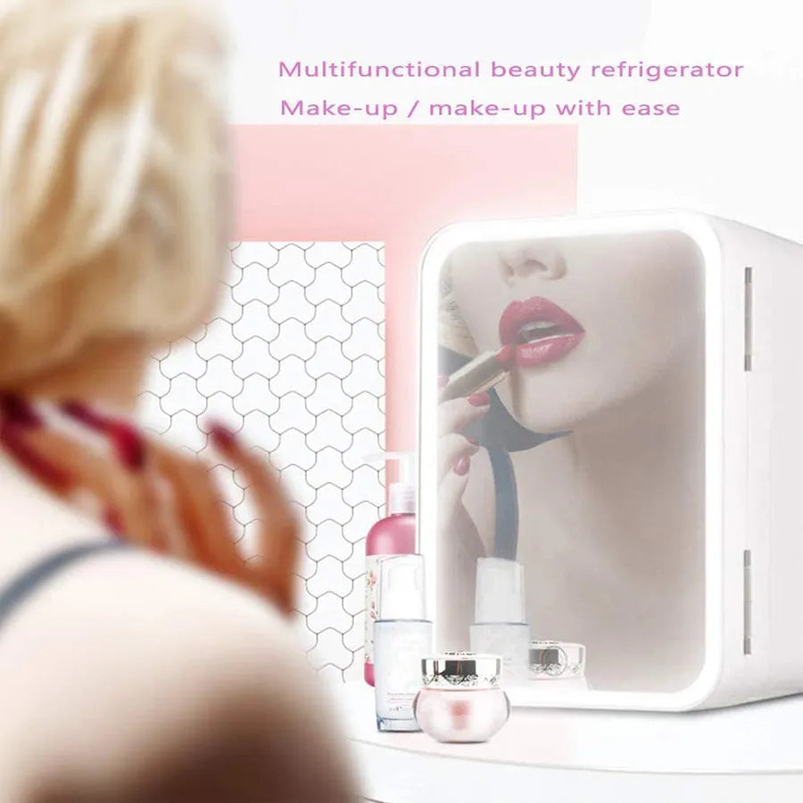 Mini Réfrigérateur Portable de Maquillage – Réfrigérateur pour Soins de la Peau et Cosmétiques