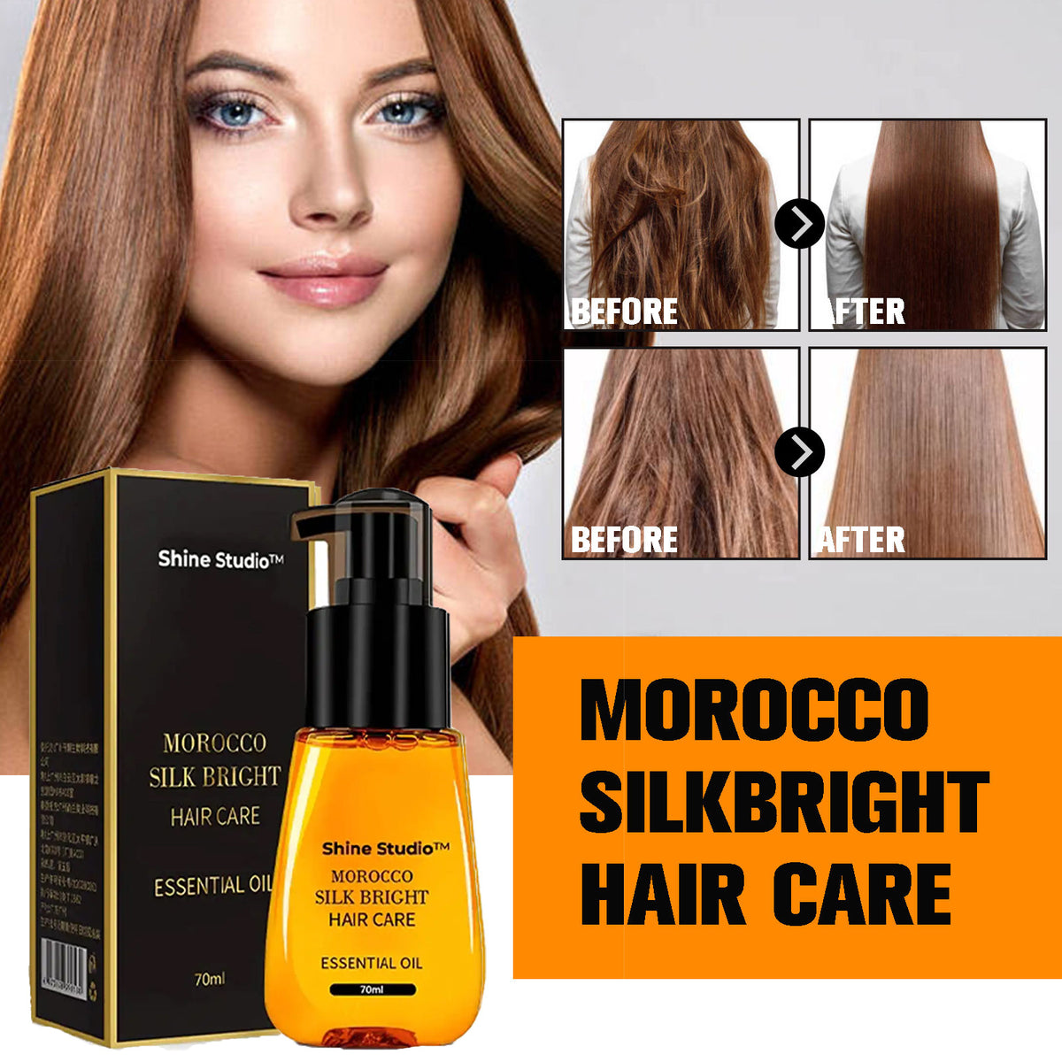 EELHOE Anti-Frizz Hair Essence – Moisturising Leave-In Hair Care Serum