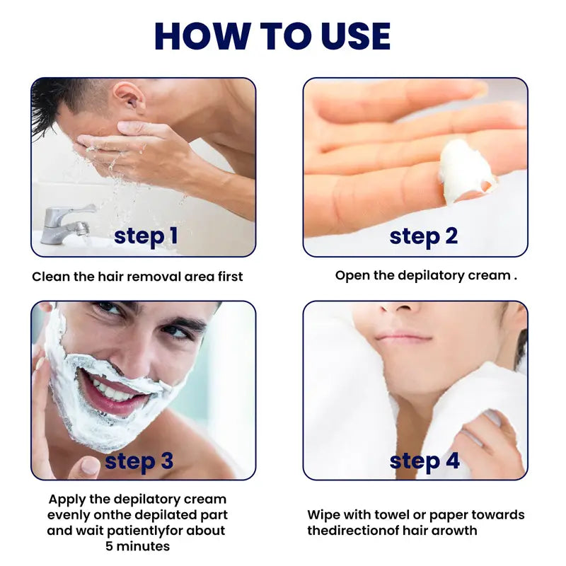 East Moon Gentle Hair Removal Cream for Men – Smooth, Fast & Skin-Friendly
