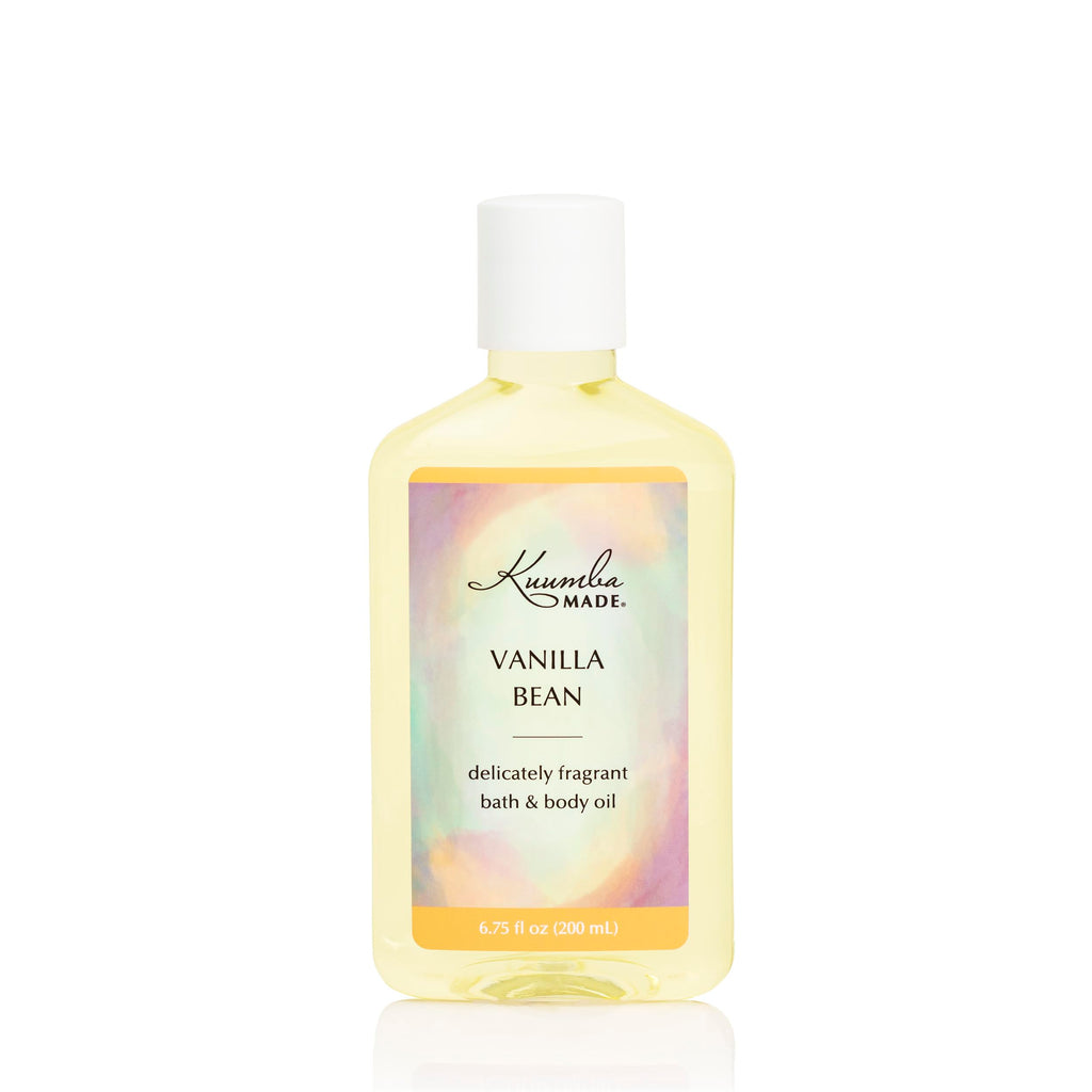 Kuumba Made Vanilla Bean Bath & Body Oil – Moisturising Scented Oil, 6.75oz (200ml)