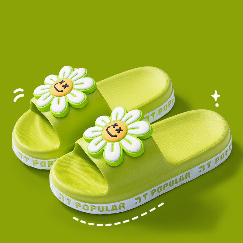 Damen Blumen-Hausschuhe für den Sommer – Leichte Anti-Rutsch Indoor-Schuhe
