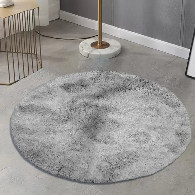 Runder Plüschteppich für Wohnzimmer-Dekoration (80 cm)