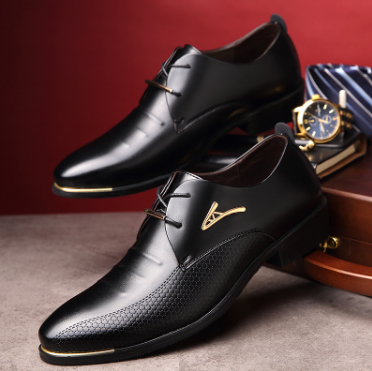 Men's Pointed Toe Business Dress Shoes