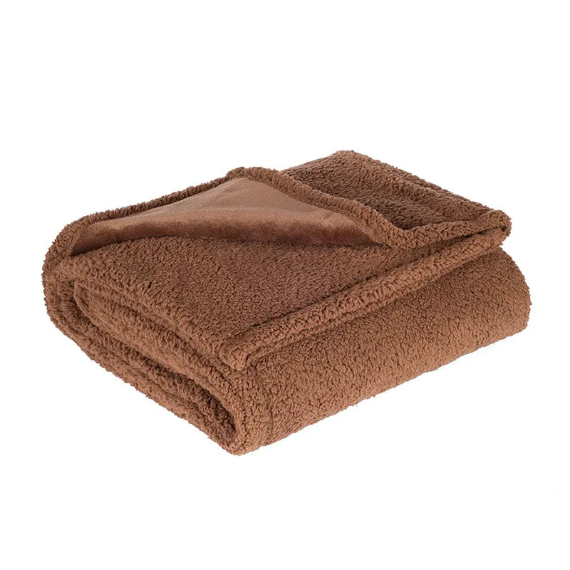 Flannel Sherpa Pet Blanket