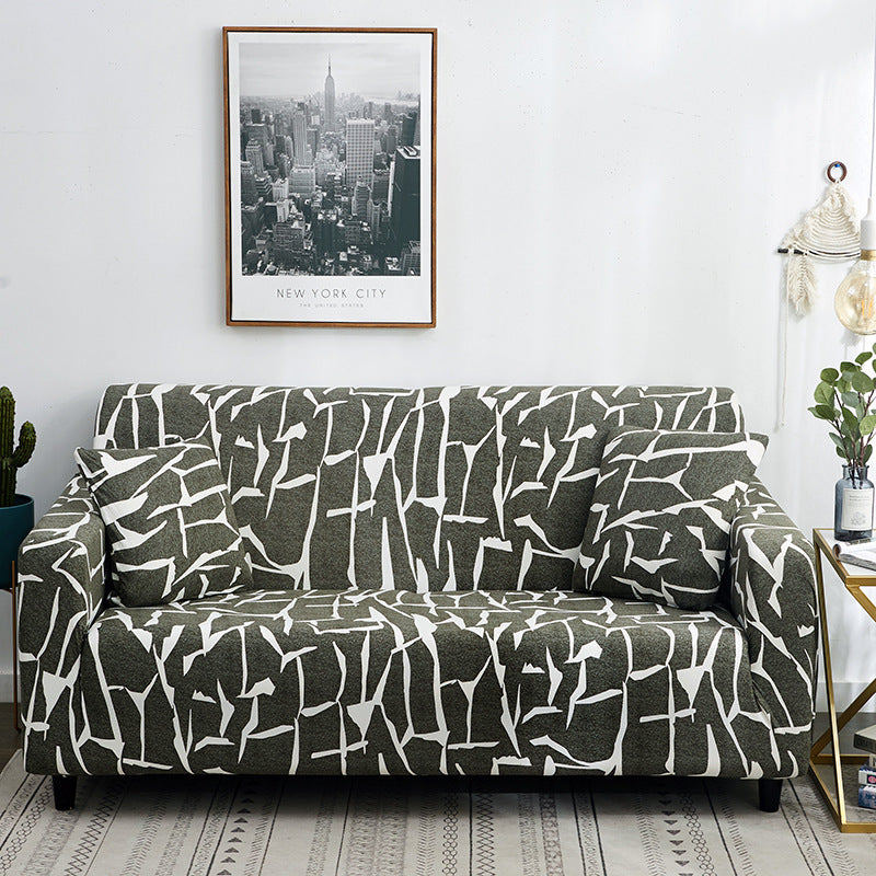 Geometric Stretch Sofa Cover