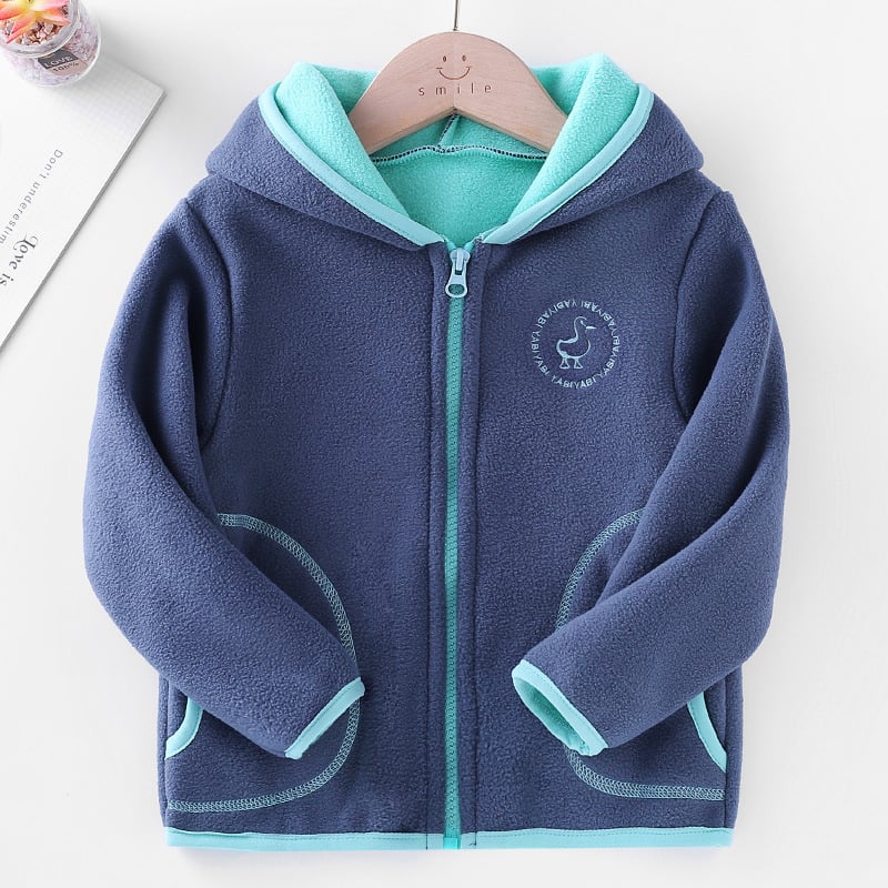 Kids' Hooded Polar Fleece Cardigan Set