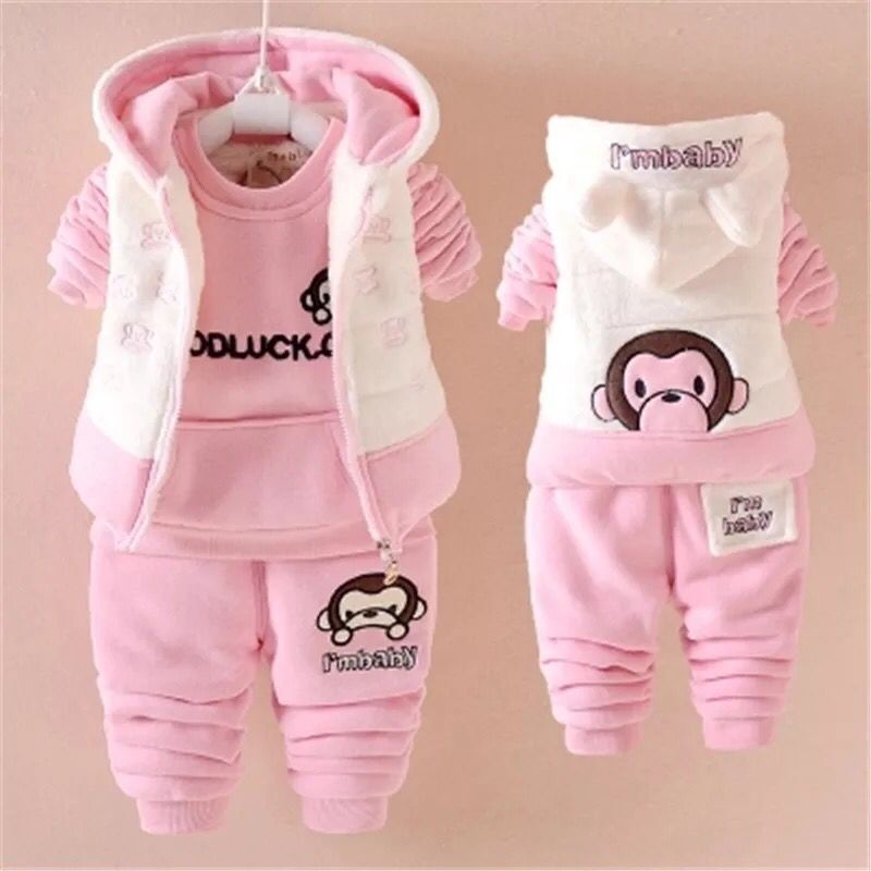 Kids’ Hooded Three-Piece Outfit Set
