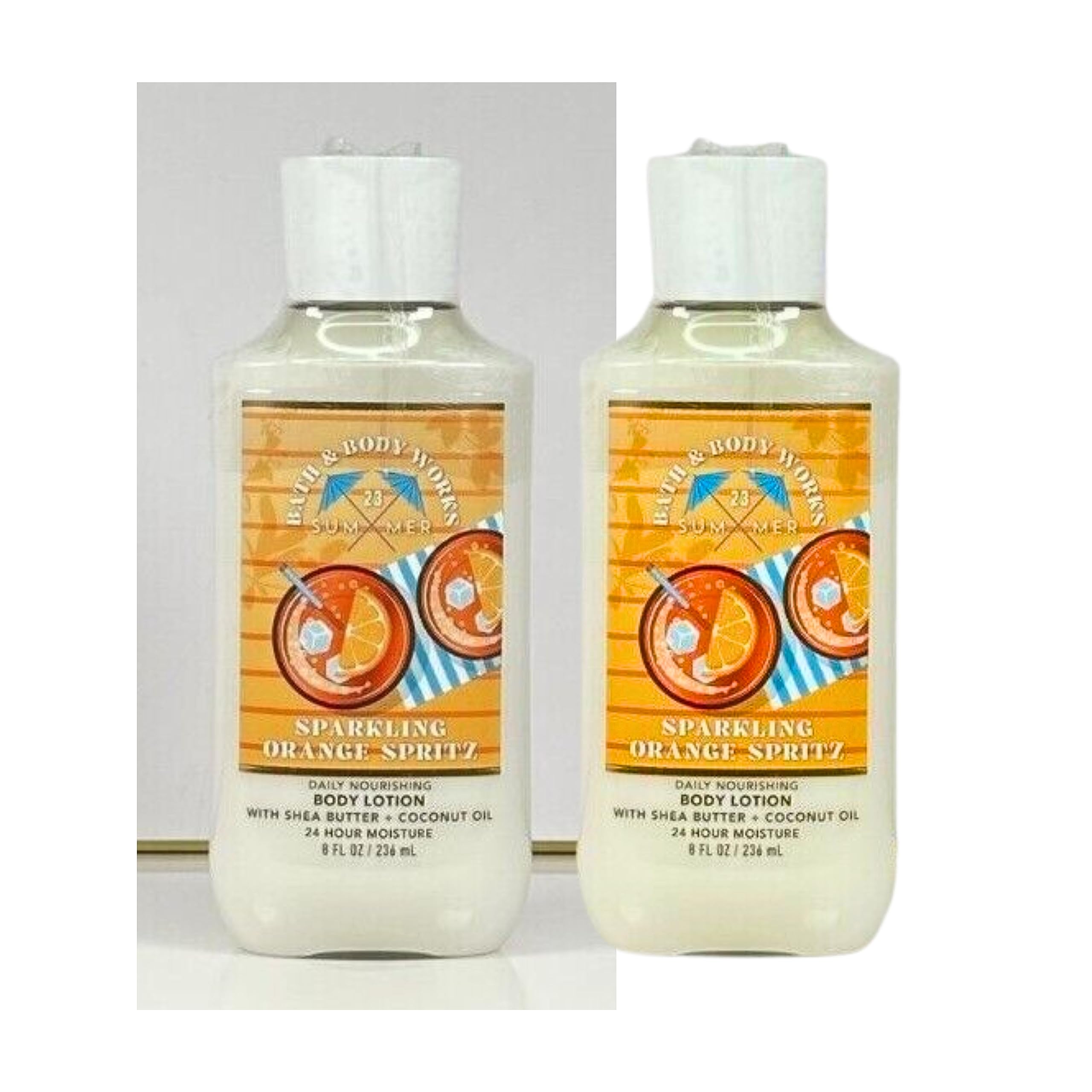 Bath & Body Works Sparkling Orange Spritz Body Lotion – Pack of 2 (8oz Each)
