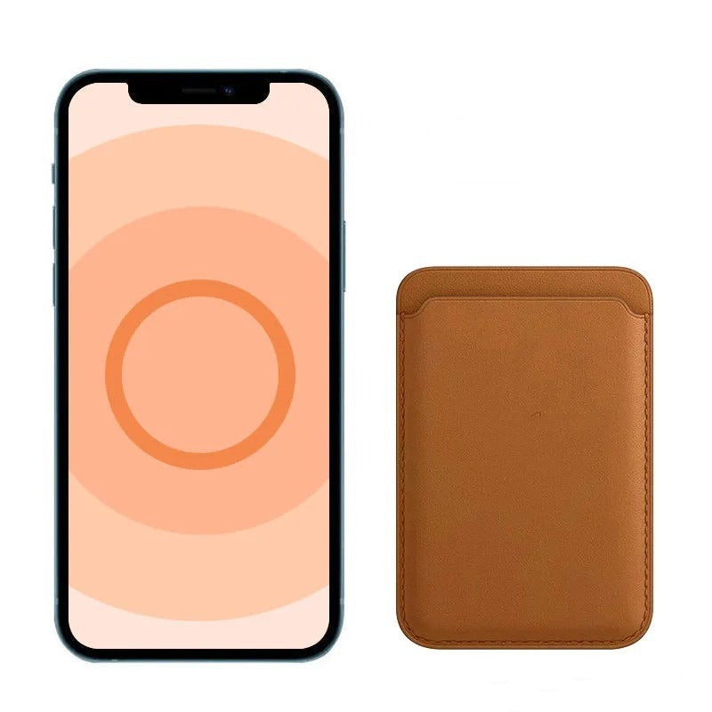 Magnetic Leather Card Holder