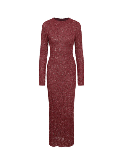 Women's Red Christmas Sweater Dress – Festive Holiday Party Dress