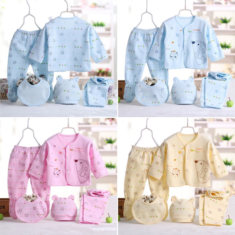 Baby Erstausstattung Set | 5-teiliger Baumwollanzug | 0-3 Monate