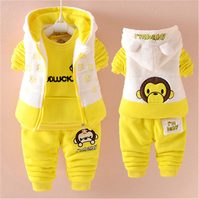 Kids’ Hooded Three-Piece Outfit Set
