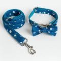 Hundehalsband-, Leinen- und Schleifen-Set — Stilvolle Haustieraccessoires für Hunde