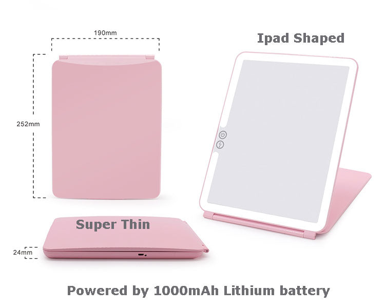 Miroir de Maquillage LED Multifonctionnel – Miroir de Vanité Éclairé