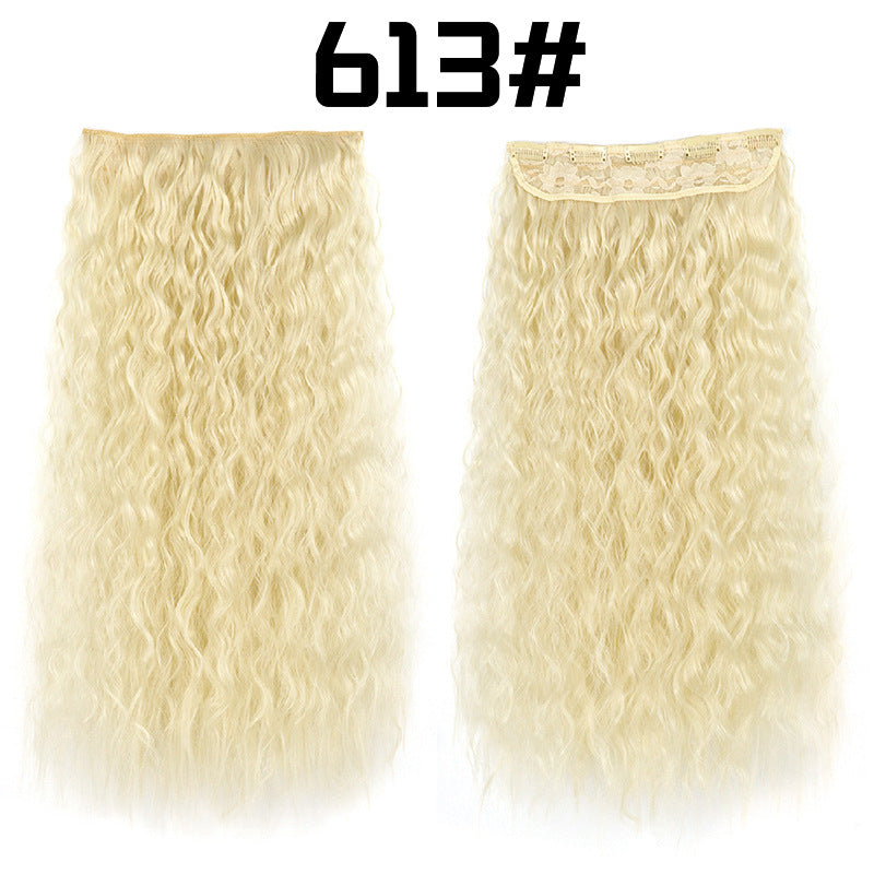 22-Inch Long Curly Synthetic Hair Extensions – Bulk Braiding Hair for Natural Styles