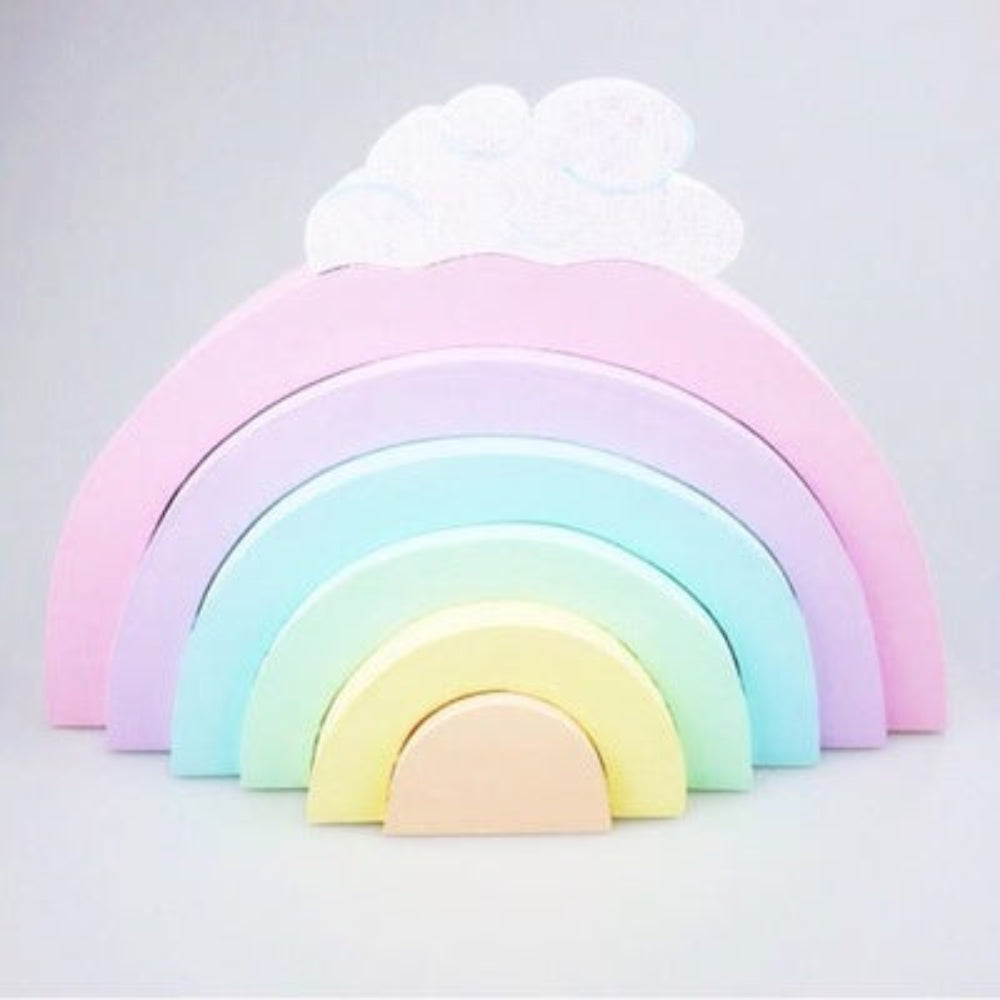 Regenbogen-Stapelklötze für Fotografie und als Kinderzimmerdekoration