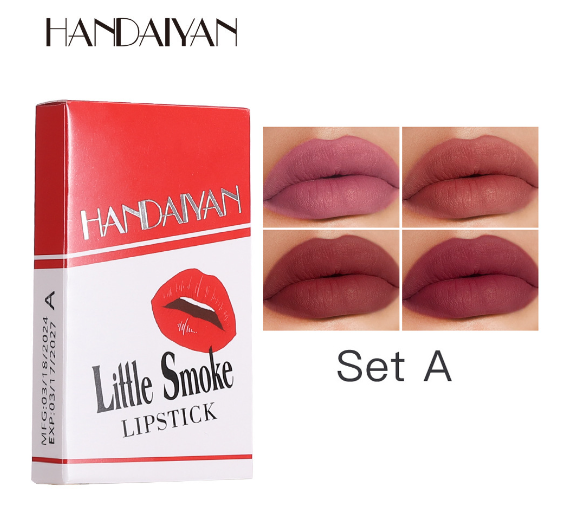 12-Shade Matte Nude Lip Gloss Set – Long-Lasting & Velvet Finish
