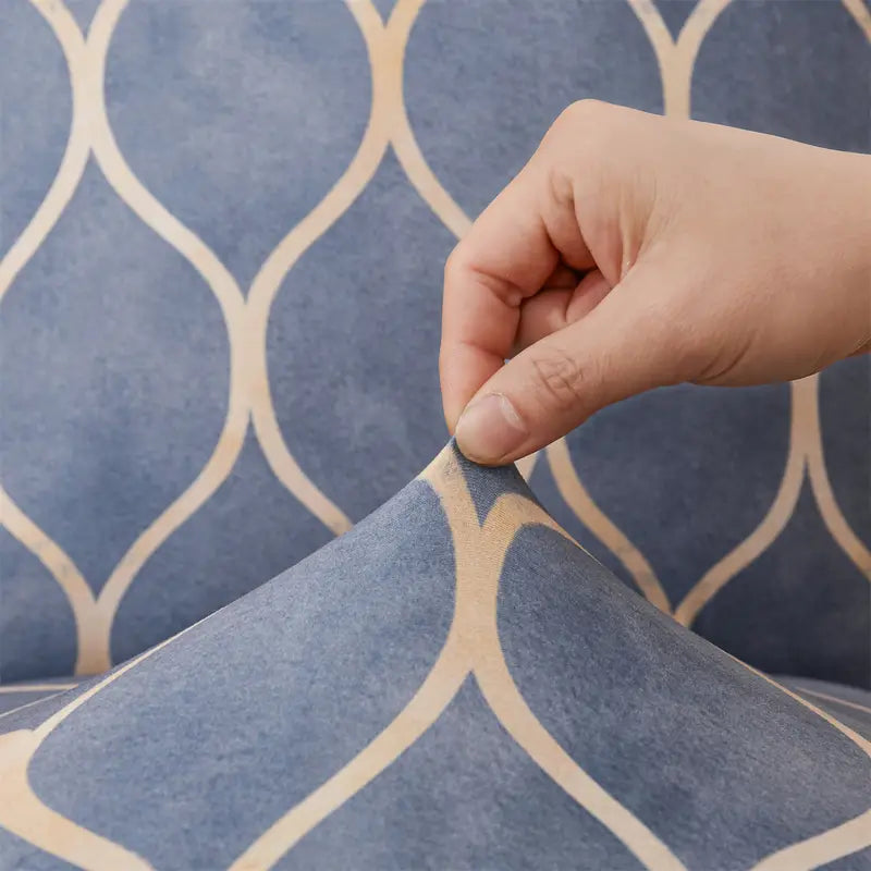 Geometric Stretch Chair Cover