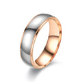 Two-Tone Curved Band Ring