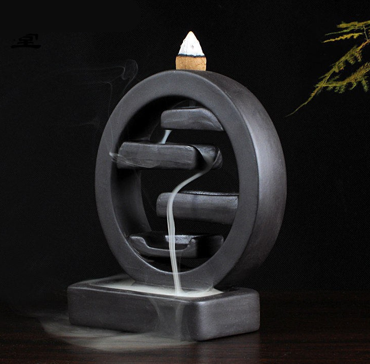Minimalist Ceramic Backflow Incense Burner - Zen Home Decor