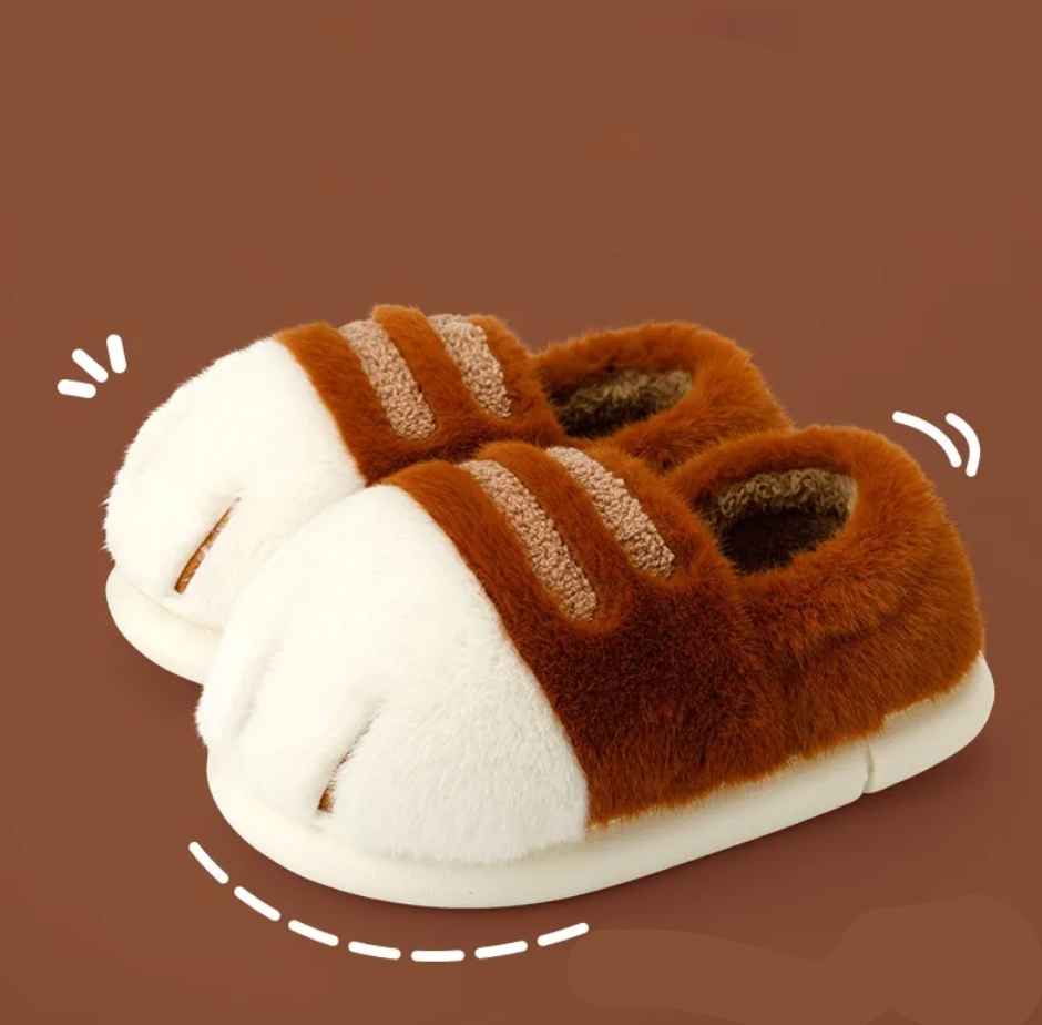 Cosy Velvet Lined Warm Slippers – Soft Indoor House Shoes