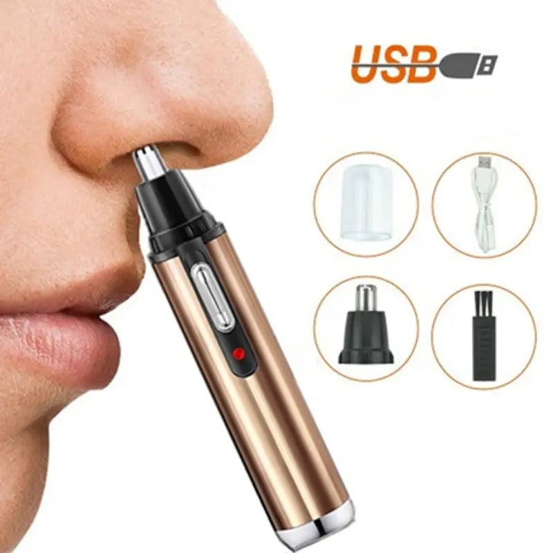 Painless Nose Hair Trimmer – Dual Edge Blades for Precise, Comfortable Grooming