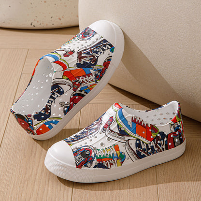 Kids' Breathable Water Sandals – Soft Sole Beach Sandals with Fun Patterns for Ages 4–12