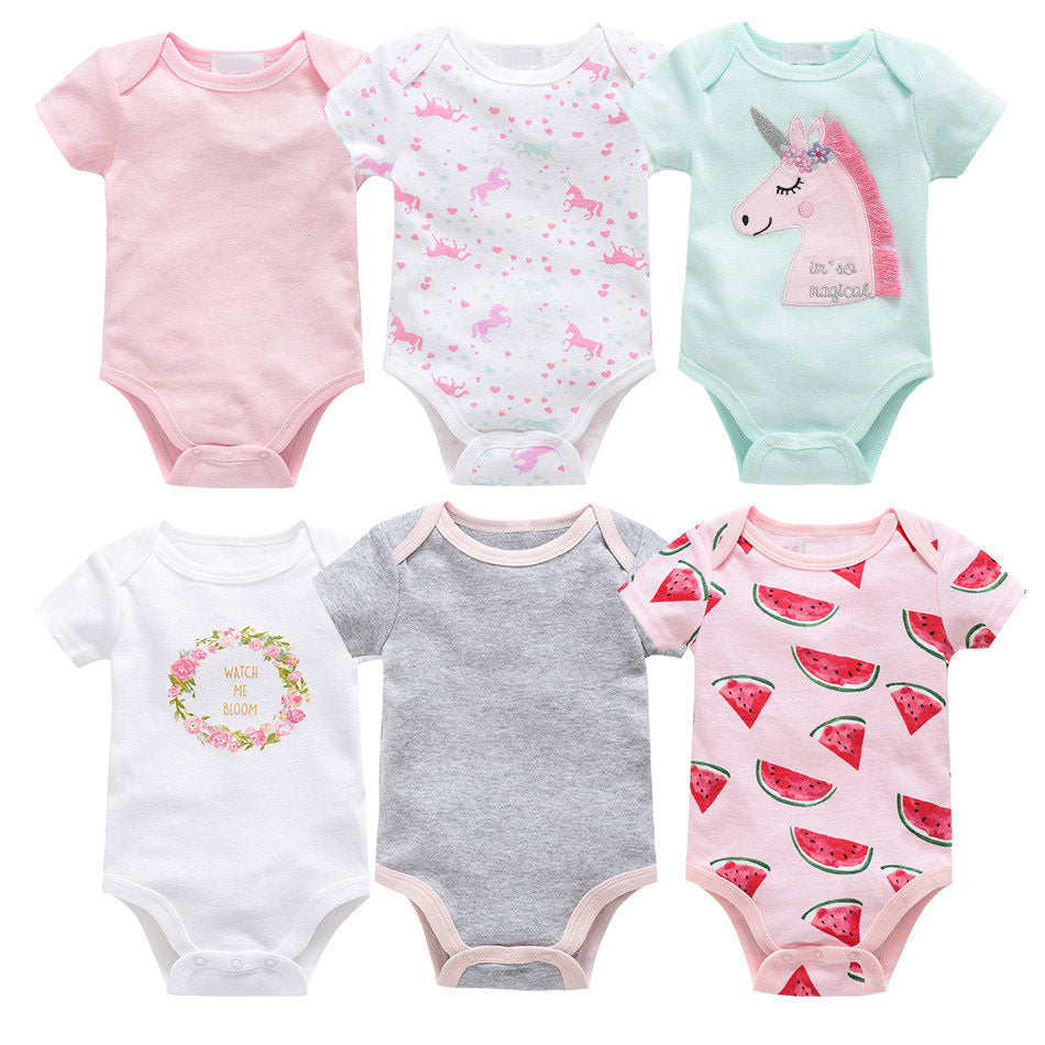 Baby Cotton Six-Piece Summer Outfit Set