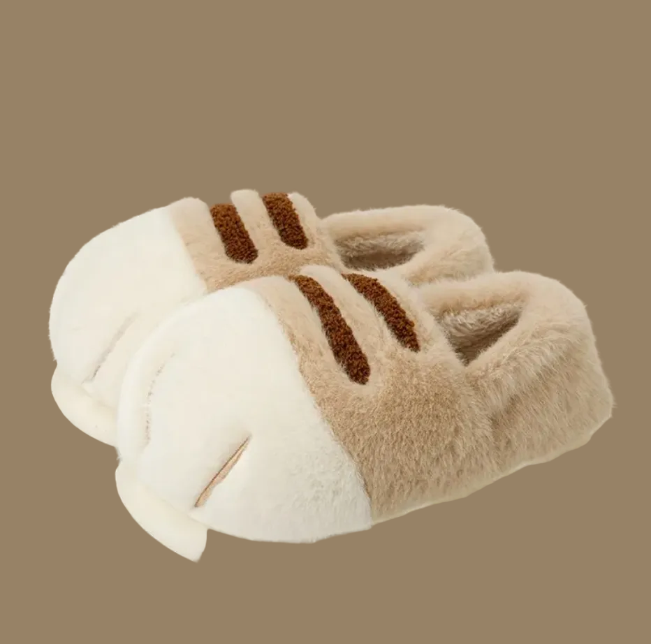 Cosy Velvet Lined Warm Slippers – Soft Indoor House Shoes