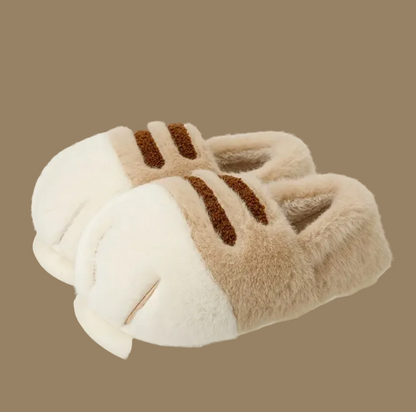 Cosy Velvet Lined Warm Slippers – Soft Indoor House Shoes