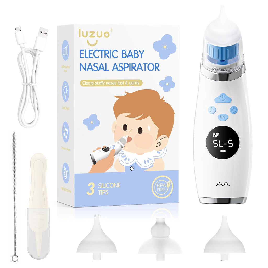 Electric Baby Nasal Aspirator | Hospital Grade, 9-Level Suction, BPA Free