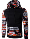 Men’s Patchwork Hooded Sweatshirt