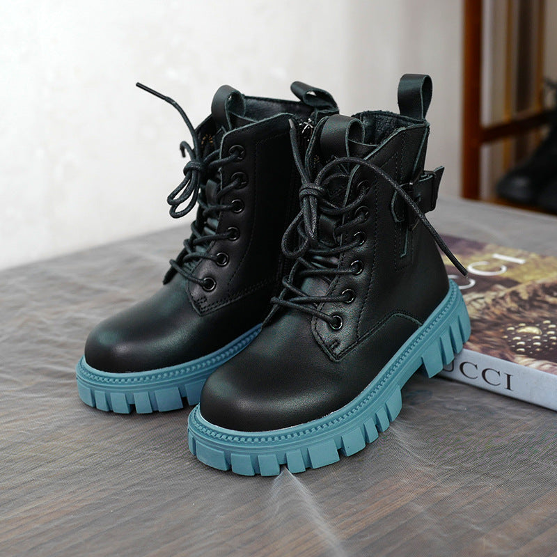 Kids Leather Martin Boots