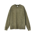 Solid Ribbed Sleeve T-Shirt