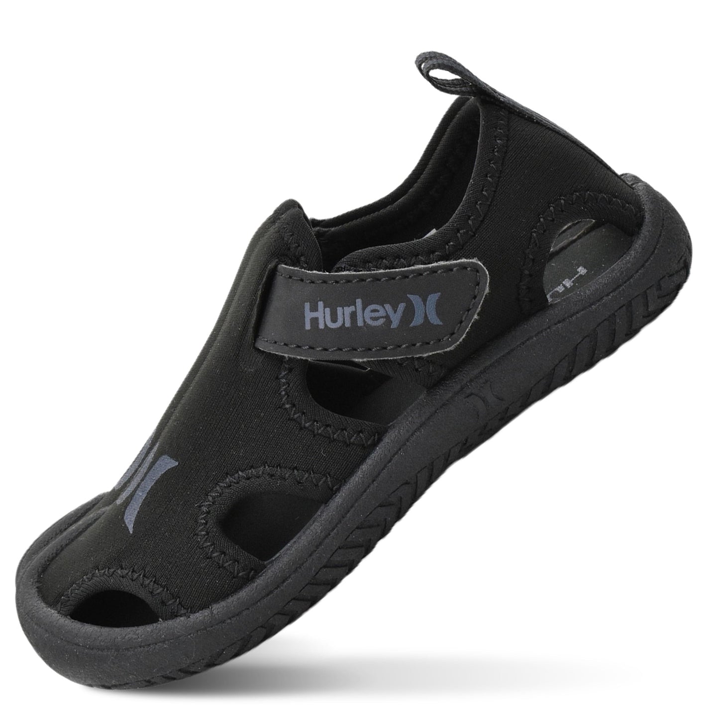 Hurley Kona Toddler Water Shoes - Beach Essentials Girls and Boys Closed Toe Sandals Lightweight Breathable Kids Water Shoes with Non-Slip Sole and Adjustable Straps Outdoor Toddler Swim Shoes