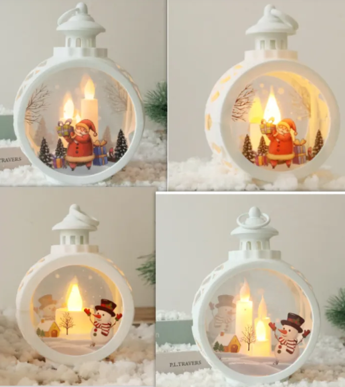 Christmas Decor Ornaments – Festive Santa & Snowman Figurines