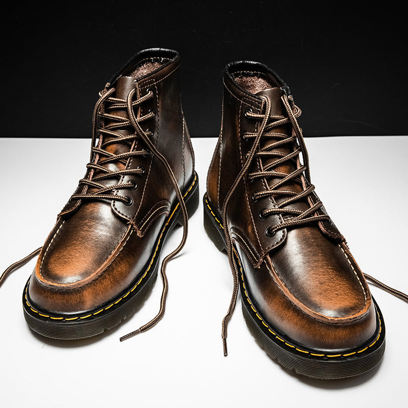 Men’s High-Top Leather Boots