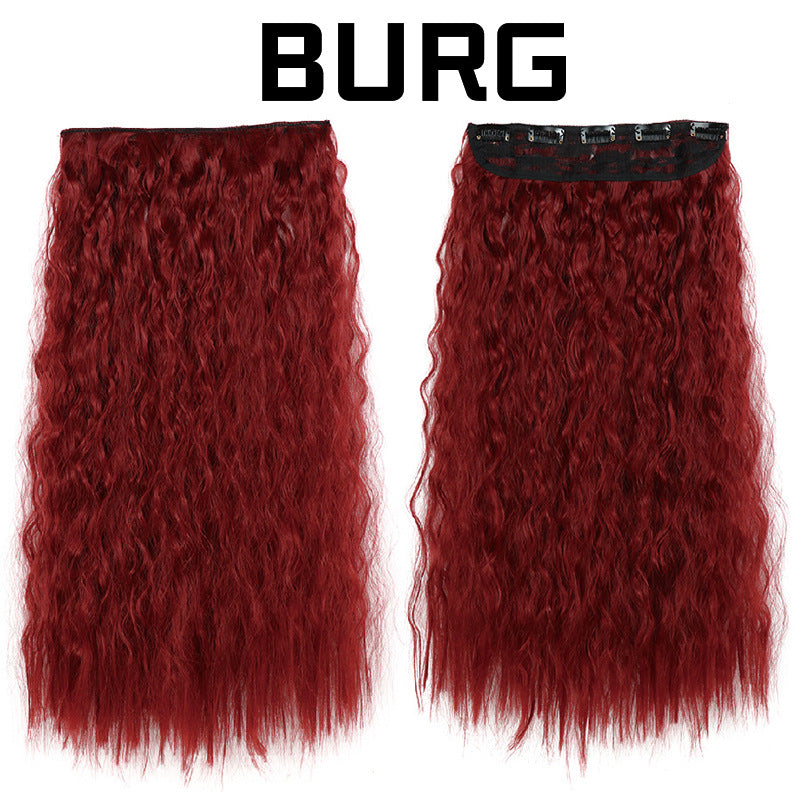 22-Inch Long Curly Synthetic Hair Extensions – Bulk Braiding Hair for Natural Styles