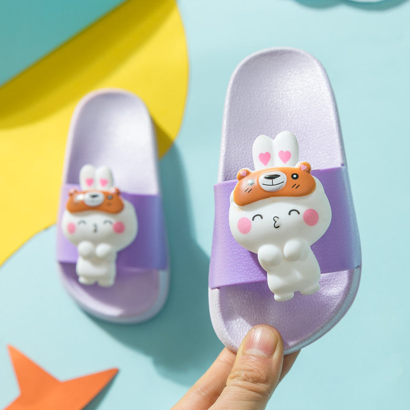 Children's Cartoon Slippers – Soft Warm Indoor Shoes for Kids
