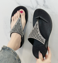 Women's Rhinestone Platform Flip Flop Sandals