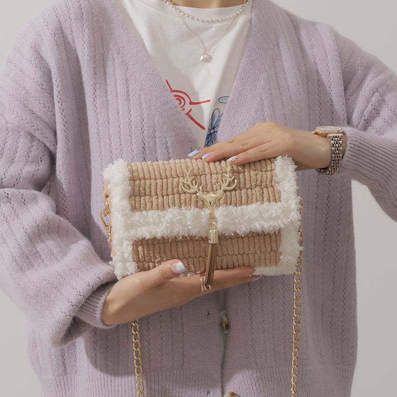 Women's Cotton Bag with Magnetic Closure