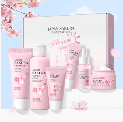 Cherry Blossom 6-Piece Skin Care Set – Complete Brightening Routine