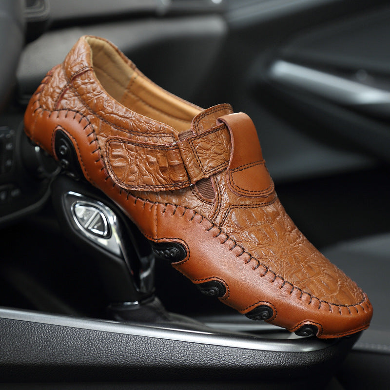 Octopus Leather Driving Shoes | Doudou Slip-On Loafers