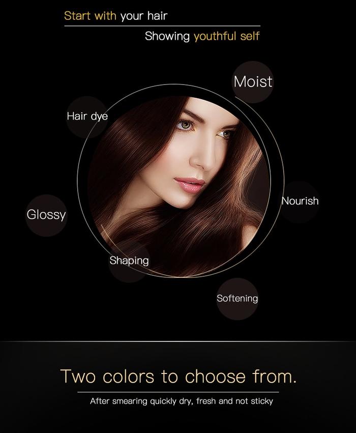 Lai Mei 3.8g Hair Dye Stick for Quick Grey Coverage
